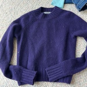 Vince cashmere cropped mock neck xs